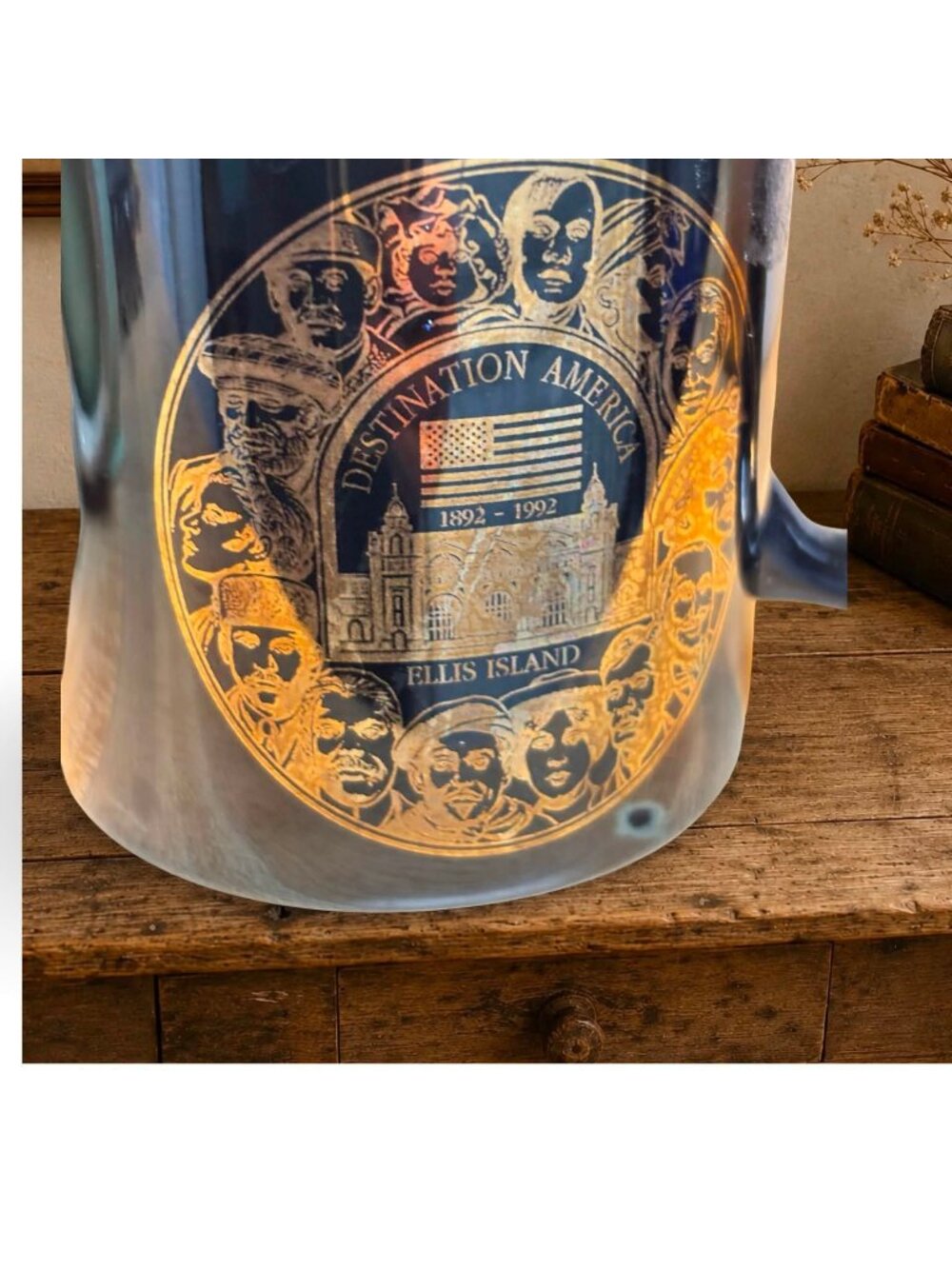 Vintage Ellis Island Centennial Mug 1892-1992 – Destination America Genealogy Gi